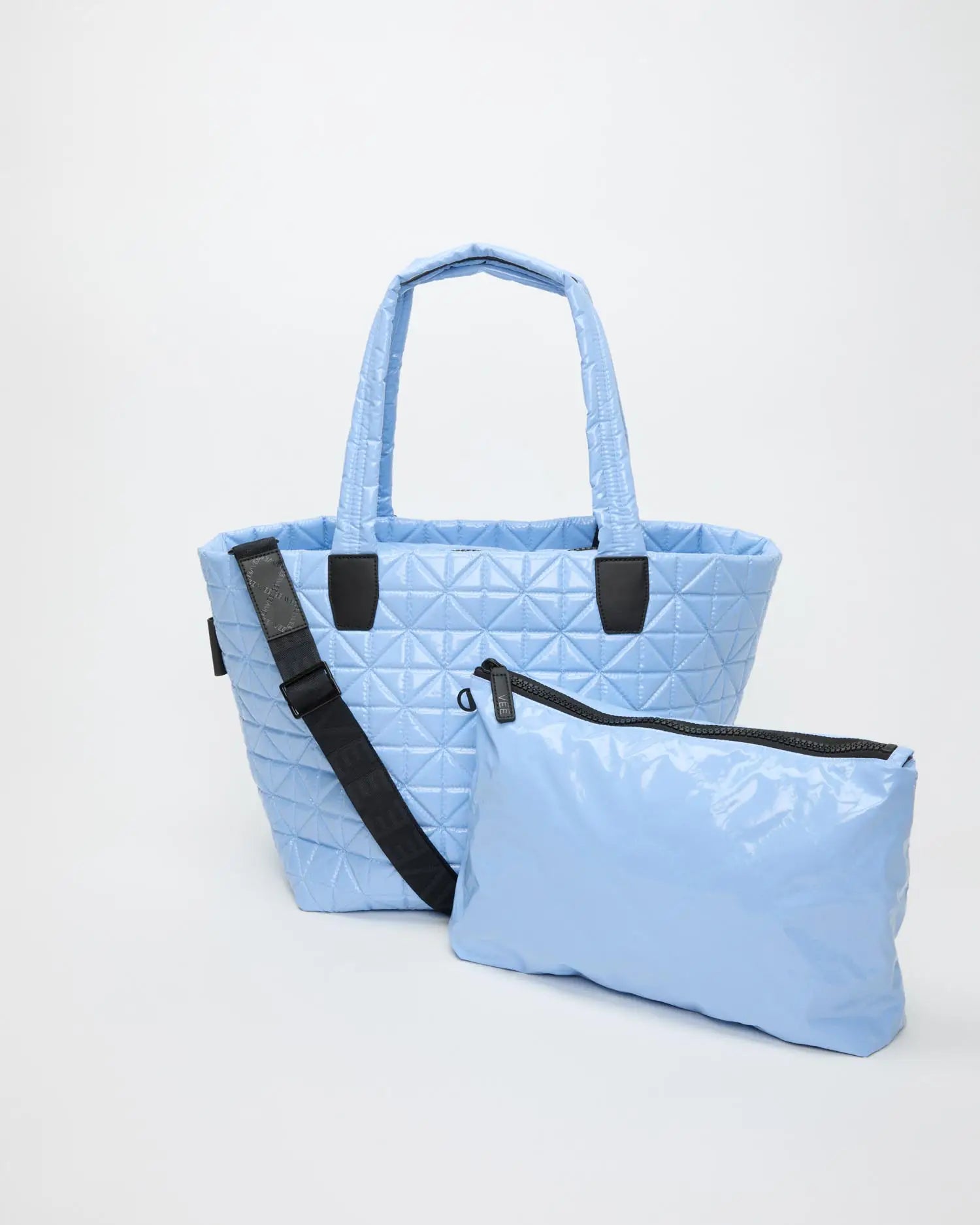 Vee Tote Medium Cerulean Vinyl