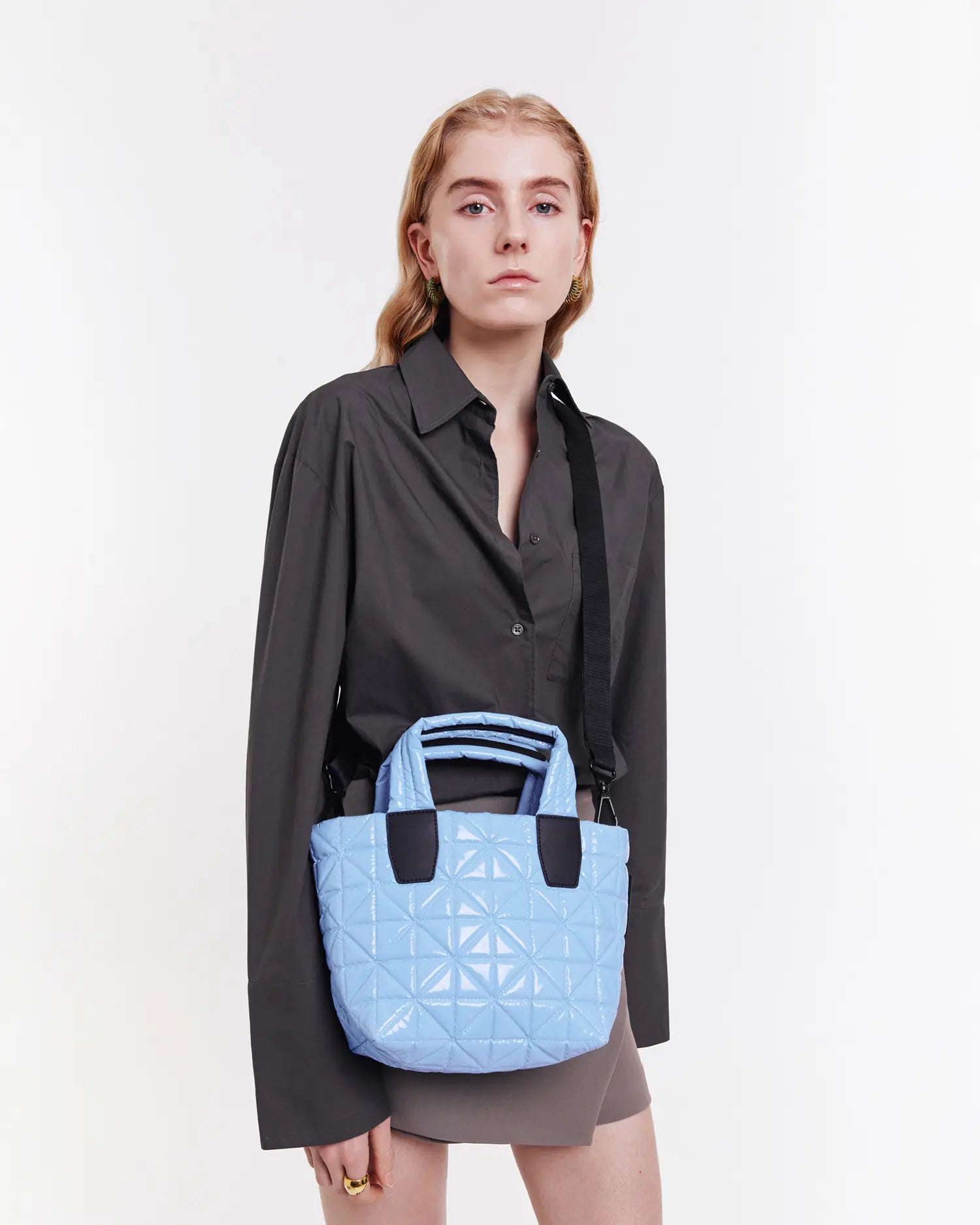 Vee Tote Mini Cerulean Vinyl