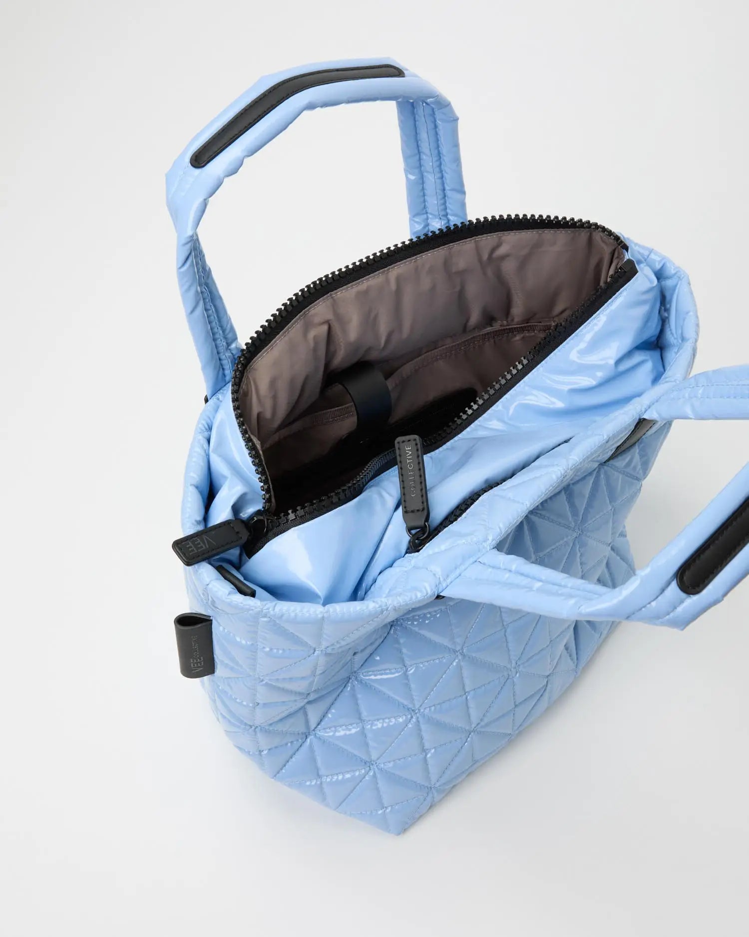 Vee Tote Small Cerulean Vinyl