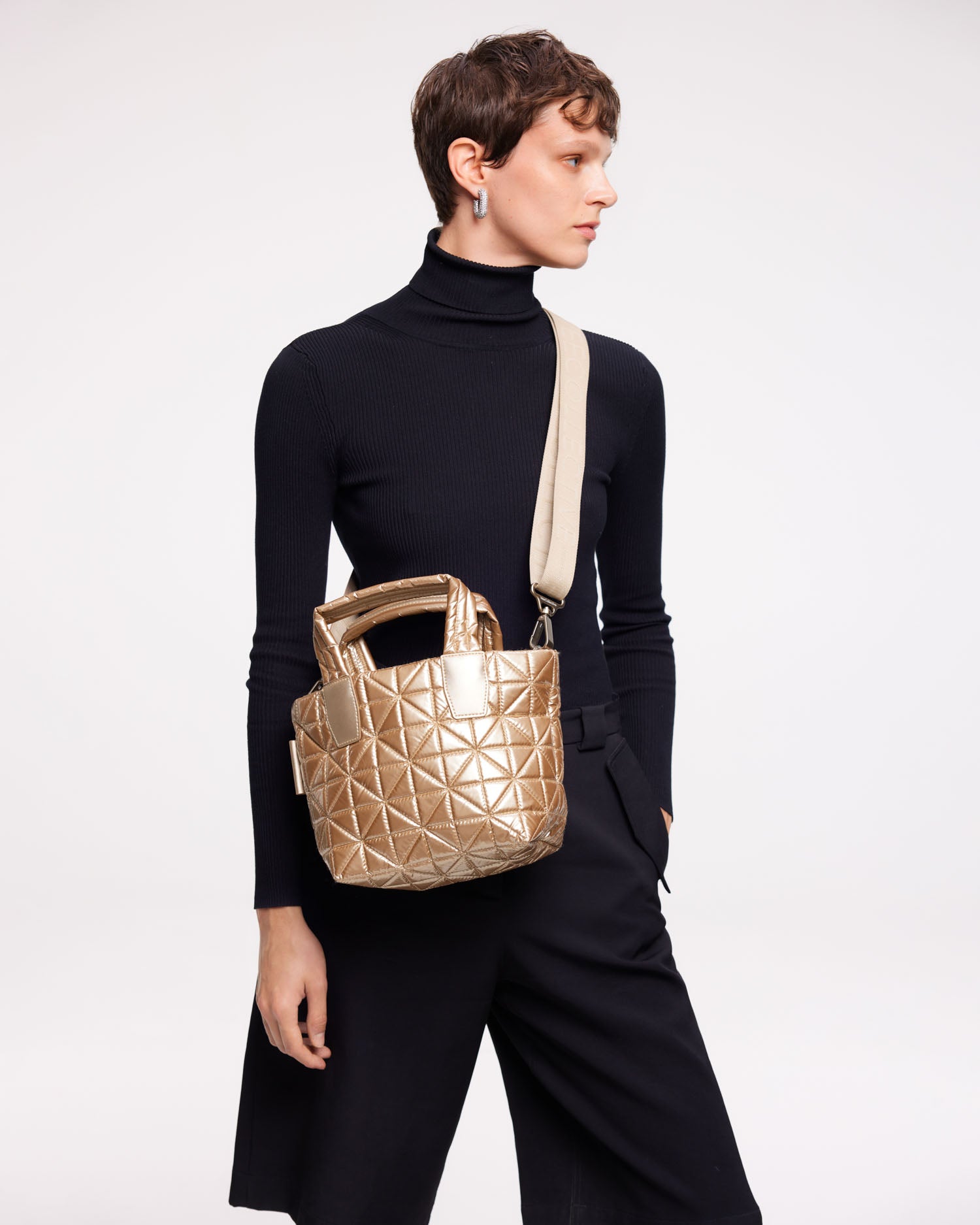 Vee Tote Mini Gold Metallic