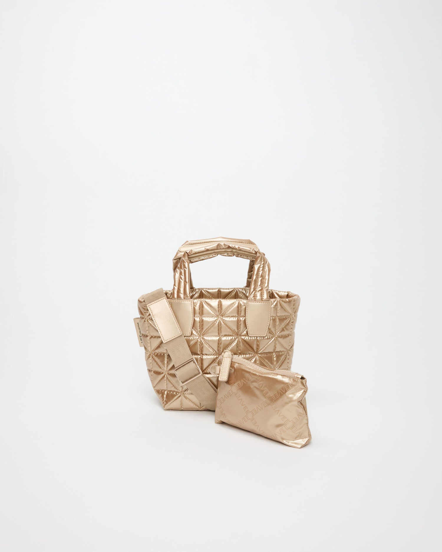 Vee Tote Mini Gold Metallic