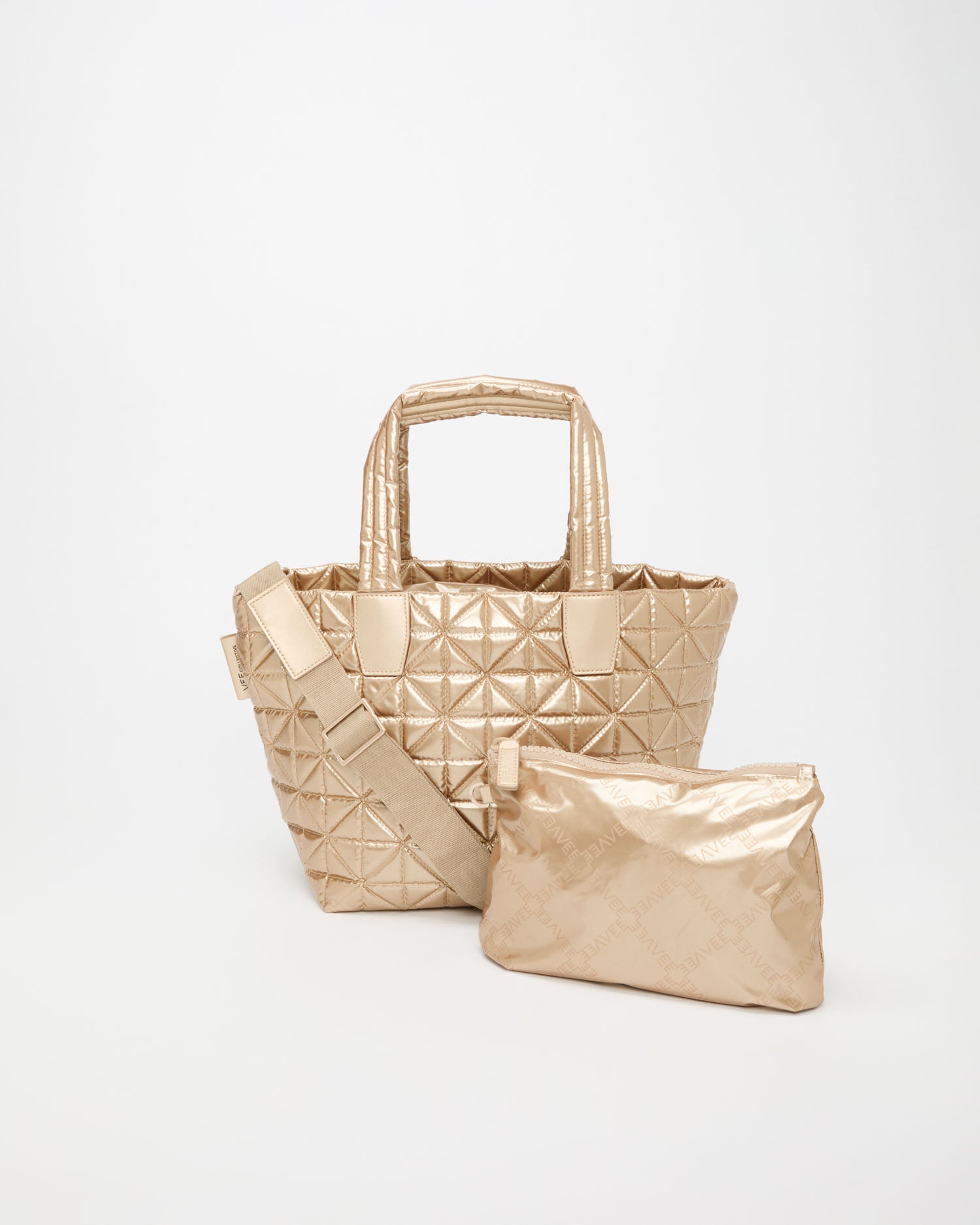 Vee Tote Small Gold Metallic