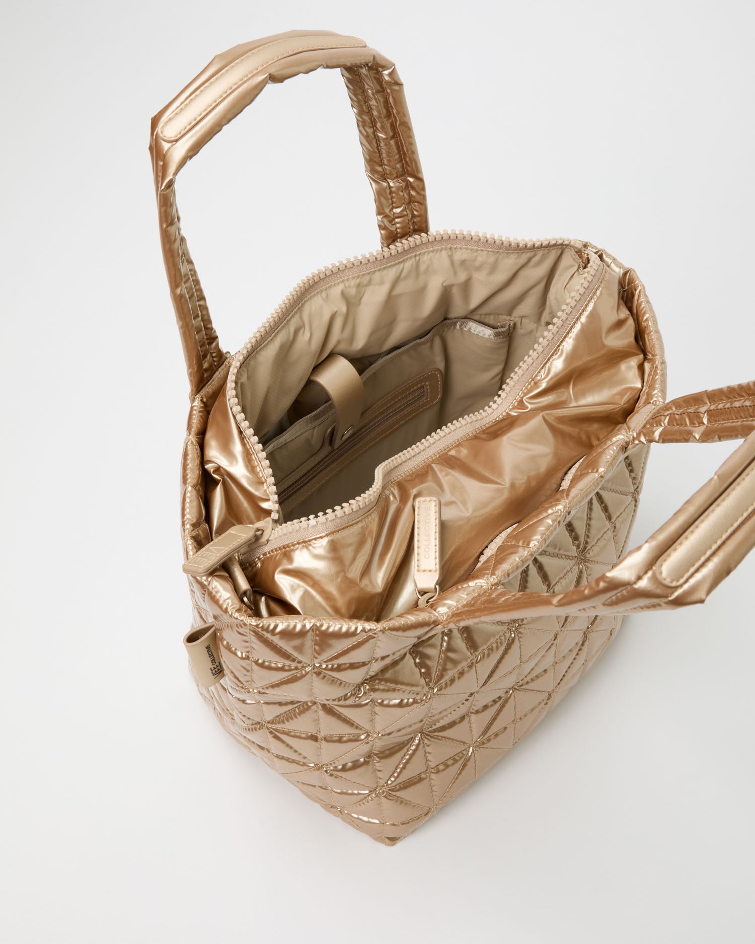 Vee Tote Small Gold Metallic