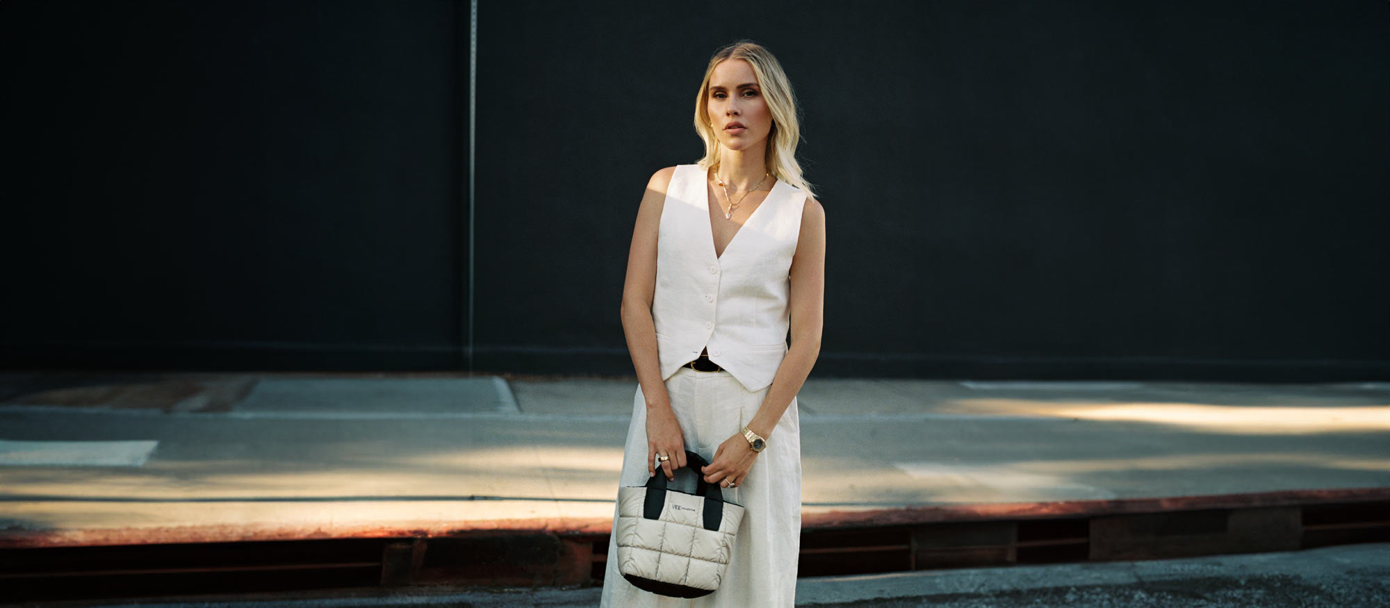 Claire Holt x VEE COLLECTIVE Porter Line bags 